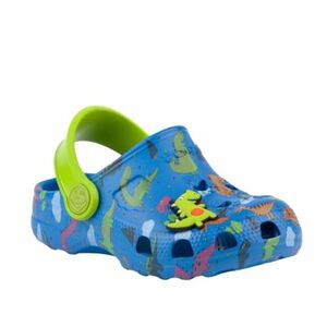 Fiú crocs (rekreációs lábbeli) COQUI Little Frog + Amulet K royal lime dino kép