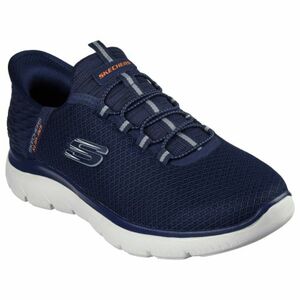 Férfi szabadidős lábbelik SKECHERS Summits High Range Slip-Ins M navy white kép