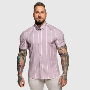 Sztreccs ing Iron Aesthetics Short Stripe, világos lila kép
