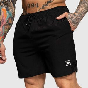 Férfi úszóshort Iron Aesthetics Boardwalk, fekete kép