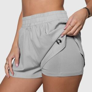 Női short Iron Aesthetics Athletic 2in1, szürke kép
