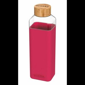 Üveg kulacs szilikon borítással STORM 700 ml - Maroon - Quokka kép