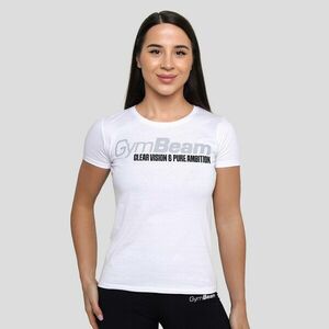 GymBeam Pure Ambition női póló White kép