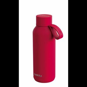 Hőtartó fémkulacs pánttal SOLID - Cherry Red 510ml - Quokka kép