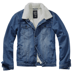 Brandit Sherpa denim kabát szőrmével, kék kép