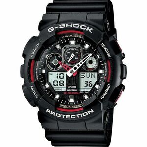 Casio G-Shock Óra GA-100-1A4ER, fekete/piros kép