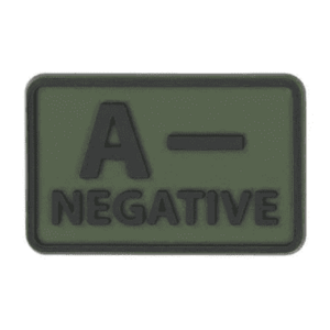 Helikon-Tex 3D PVC címke A-Negative, 2db olive green kép
