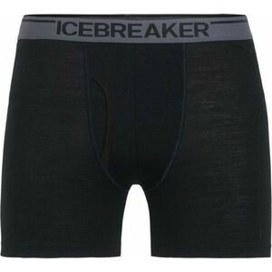 Icebreaker Férfi boxeralsó Anatomica nyílással, fekete kép