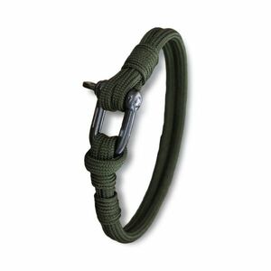 WARAGOD Paracord karkötő fémkapoccsal Faila, zöld kép