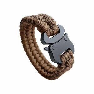 WARAGOD Paracord karkötő fémkapoccsal Avär, prérifarkas, coyote kép