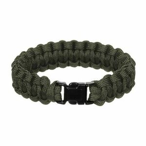 WARAGOD Paracord karkötő műanyag klippel Corna, zöld kép