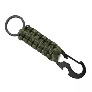 WARAGOD Paracord túlélő multifunkcionális kulcstartó 4 az 1-ben Sanya, zöld kép