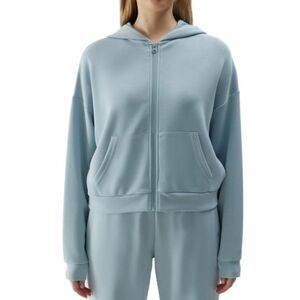 női kapucnis pulóver 4F SWEATSHIRT-WSS24TSWSF1002-34S-LIGHT BLUE kép
