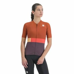 Rövid ujjú női kerékpáros mez SPORTFUL Snap w jrs, huckleberry cayenna red kép