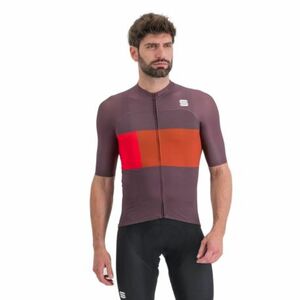 Rövid ujjú férfi kerékpáros mez SPORTFUL Snap jersey, huckleberry kép