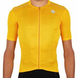 Rövid ujjú férfi kerékpáros mez SPORTFUL Supergiara jersey, yellow kép