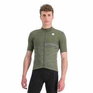 Rövid ujjú férfi kerékpáros mez SPORTFUL Giara jersey, beetle kép
