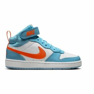 Fiú járócipő NIKE Court Borough Mid 2 aquarius blue total orange white kép