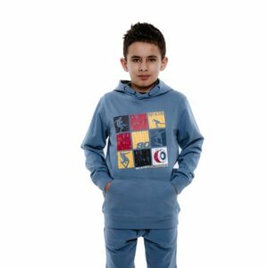 Fiú kapucnis pulóver AUTHORITY H-SKATER90 B blue kép