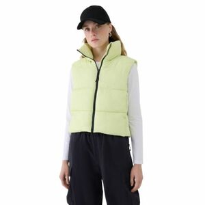 Női mellény 4F VEST JACKET-WSS25TVJAF182-45S-CANARY GREEN kép