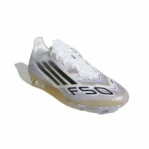 Férfi kültéri futballcipő ADIDAS F50 Pro M FG cloud white core black gold metallic kép