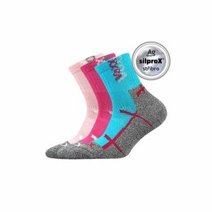 Lányok túra zokni VOXX 3 PACK-Wallík-Pink Blue kép