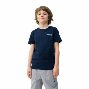 Fiú rövid ujjú turista póló 4F JUNIOR TSHIRT-JWSS24TTSHM1131-31S-NAVY kép