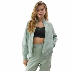 Női pulóver cipzárral 4F SWEATSHIRT-WSS24TSWSF1056-42S-LIGHT GREEN kép