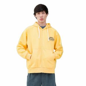 Férfi pulóver cipzárral 4F SWEATSHIRT-WSS24TSWSM1029-71S-YELLOW kép
