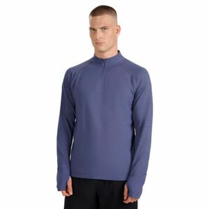 Hőszigetelt férfi futópulóver 1 2 cipzárral 4F SWEATSHIRT FNK M576-WAW25TFSWM576-32S-DENIM kép