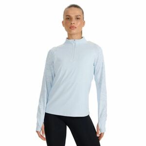 Hőszigetelt női futópulóver 1 2 cipzárral 4F SWEATSHIRT FNK F578-WAW25TFSWF578-34S-LIGHT BLUE kép