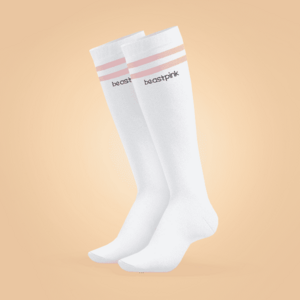 Beastpink Knee High Socks White kép