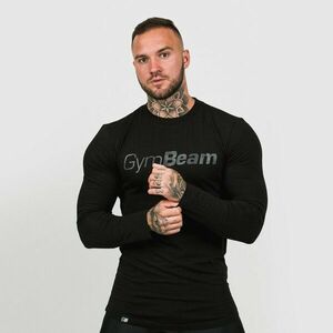 GymBeam T-shirt Long Sleeve Leisure Black kép