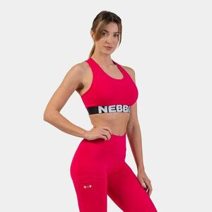 Medium Impact Cross Back Pink sportmelltartó - NEBBIA kép