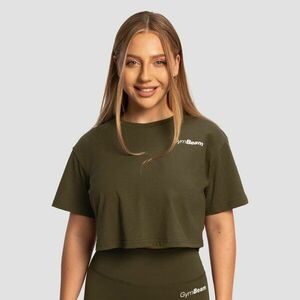 GymBeam Women‘s Limitless Cropped T-Shirt Espresso kép