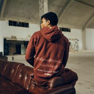 GymBeam Zone Zip Up Hoodie Cherrywood kép