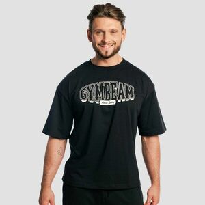 GymBeam Athletic Society Boxy T-shirt Black kép