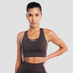 GymBeam Aura Sports Bra Tee Brown kép