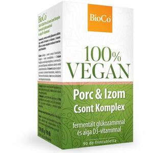 100% VEGAN Porc & Izom Csont Komplex filmtabletta 90 db kép