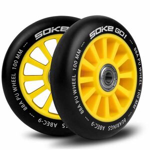 SokeGo Roller Kerék szett 100mm 2db - sárga kép