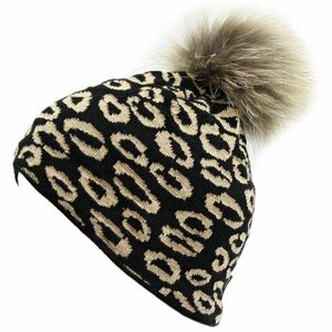 Női téli sapka BLIZZARD Leopard cap, black kép