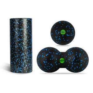 SMR henger + labda + dupla masszázslabda szett ns-998 fekete-kék kép