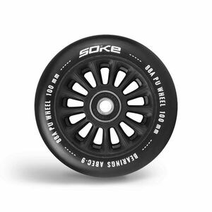 Robogó kerekek w100 mm fekete 2 db. kép