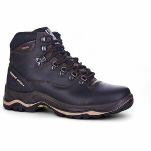Férfi magas túracipő teljes bőrből GRISPORT More III dark brown kép