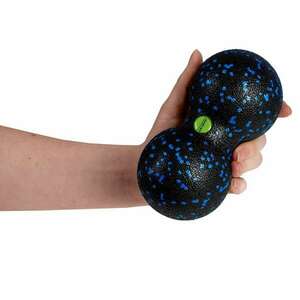 NeoSport Dupla Masszázslabda 8x8x16cm - fekete-kék kép