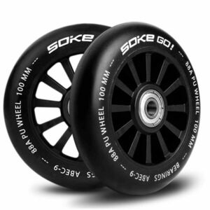 Soke Go Roller kerék szett 2db 100mm - fekete kép
