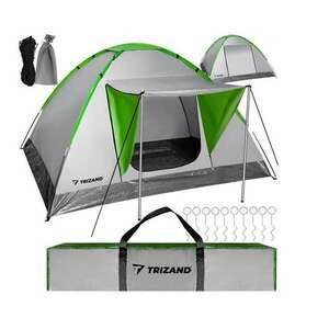 Trizand Montana 4 személyes Kempingsátor előtetővel 200x200cm - s... kép