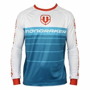 Férfi kerékpáros mez, hosszú ujjal MONDRAKER Enduro Trail Jersey long, petrol white red kép