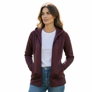 Női sípulóver cipzárral FUNDANGO Share-398-aubergine kép