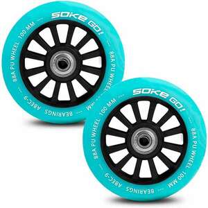 Soke Go Roller kerék 2db 100mm - türkizkék kép